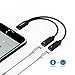 iphone 7 Adapter, iPhone 7 Splitter, Compatible IOS 10.3 or Later Dual Lightning Headphone Audio & Charge Adapter for iPhone 7 / 7 Plus (Black)