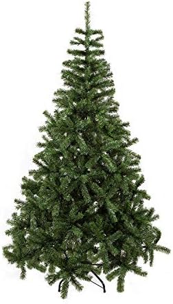 Artificial Christmas Tree Xmas Tree Pine Tree Premium Spruce Tree Hinged for Holiday Decoration w/ Foldable Solid Metal Stand Outdoor Indoor (Green, 5 ft)