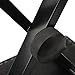 Kuyal Piano Bench, Adjustable Height X-Style Keyboard Bench Padded Seat, Black