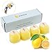 Dominow 4 Pack of Lemon Balm Replacement Filters Set for Vitamin C Filter Shower Head - Removes Chlorine, Chloramine & Fluoride, Hard Water Softens, Ideal for Dry Skin & Hair Loss