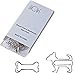 Paper Clips Dog Loves Bone (Updated) - Silver Metal Bookmarkers - Cute Office Supplies Gifts for Women Coworkers Dog Lovers (30 Counts Value Pack Without Storage Case)