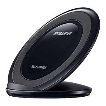 Samsung Qi Certified Fast Charge Wireless Charging Stand W/ AFC Wall Charger - Black