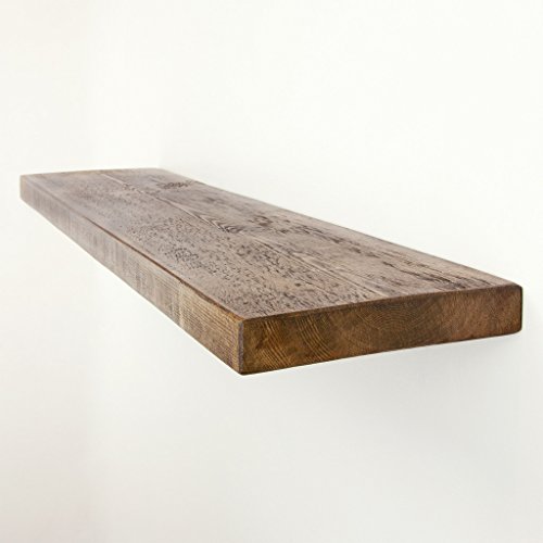 Buy Funky Chunky Furniture 9x1.5 Rustic Timber Floating Shelf, Light