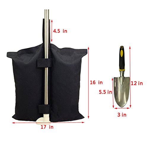 YELAIYEHAO 4 PCS Weights Bag for Pop up Canopy Tent Weighted Feet Bag Sand Bag with 1 Gardening Shovel (4+1)