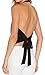FAVOLOOK Women Sexy Backless Crop Tops Halterneck Tank Cami Black Size XS