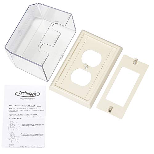 LectraLock Baby Safety Electrical Outlet Cover Large Plug Cover