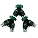 HOMWE 2-Way Y Valve Garden Hose Connector - Garden Hose Splitter - 1 Pcs