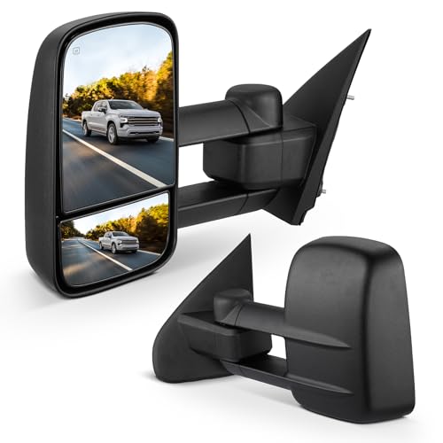 BDFHYK Towing Mirrors Compatible with Chevy 2014-2017 Silverado 1500, 2015-2016…