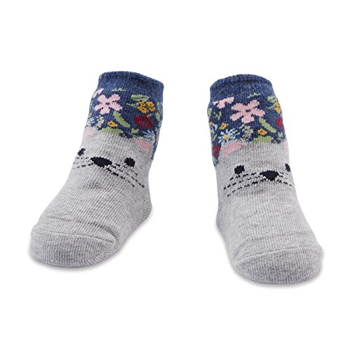 FLORAL CAT TALL SOCKS