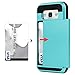 Galaxy Core Prime Case, EC™ Galaxy Prevail LTE Case, Hybrid Dual Layer Shockproof Bumper Wallet Case Cover with Card Holder for Samsung Galaxy Core Prime / Prevail LTE G360 (Light Blue)