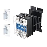 CGELE Solid State Relay SSR-25DA with Heat Sink DC