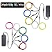 ESCO LITE EL Wire, Escolite EL Wire Kit Neon Lights Battery Pack Christmas Tree,Easter Halloween DIY Decoration, Home Deco 5 1-Meter, 1m / 3ft (2 Pack,8 Colors-BWPGRYLO)