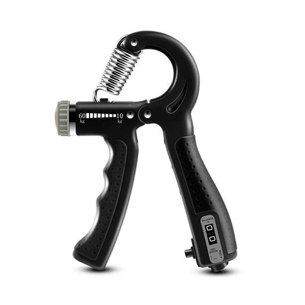 SYDARSYN Hand Grip Strengthener with Counter, Finger Strength Trainer, Adjustable Resistance 22-132Lbs (10-60kg), Non-Slip Gripper