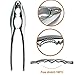 Seafood CrackersTools Nutcrackers Set, Crab Nut Lobster Crackers Tools and Forks Set Including 6 Crab Crackers, 6 Lobster Shellers and 6 Forks