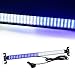 80 LED 13 Flash Patterns High Intensity Emergency Law Enforcement Vehicles Truck Warning Traffic Advisor Blue White Strobe Deck Light Bar Fit for Interior Roof Windshield with 4 Suction Cups