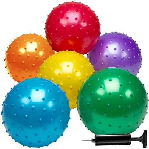 Bedwina Knobby Balls (Pack of 6) Bulk Inch Sensory Balls and - Main Image