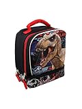 Jurassic World Dual Compartment Soft Lunch Box (Black)