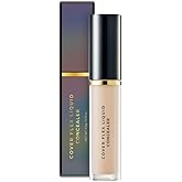 BOM COSMETICS Cover Flex Liquid Concealer #23 NATURAL 0.20oz Perfect Long Lasting Concealer Full Coverage with Hypoallergenic Formula for Sensitive Skin, Tea tree & Centella for Soothing, KoreanMakeup