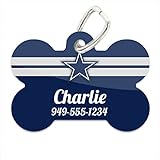 NFL Custom Pet Tag with Personalized Name and Phone Number for Dogs and Cats