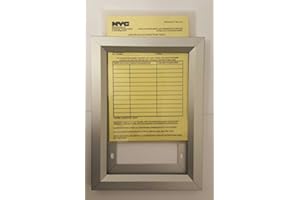 BUILDINGSIGNS.COM New York City NYC Inspection Frame - HPD Inspection Frame (Size 6X9 Inch, Heavy Duty, Aluminium,)