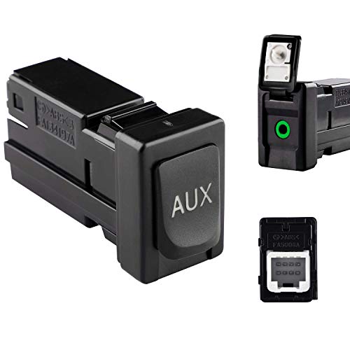 Reeoutdoor 86190-02010 Aux Jack Port fit Tacoma Corolla Tundra Aux Port Auxiliary Input Jack Stereo Adapter Assembly, 86190 02010
