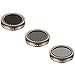Neewer 3 Pieces Lens Filter Kit for DJI Phantom 4 Pro, Multi-coated, High Definition Glass and Aluminum Alloy Frame Includes: ND4/PL, ND8/PL and ND16/PL (Gold)