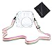 Sunmns Transparent Clear Hard Plastic Protective Cover Case for Fujifilm Instax Mini 8/8+/ 9 Instant Film Camera with Adjustable Strap