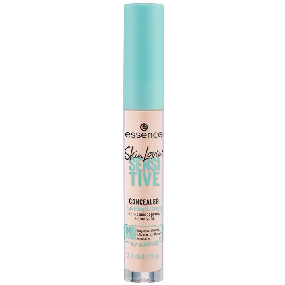 Essence Cosmetics Skin Lovin' SENSITIVE CONCEALER, moisturizing/hydrating, calming, for sensitive eyes/skin, natural (3,5ml)