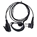 Arama A100M01 G Shape Soft Ear Hook Earpiece Headset with Push To Talk and Microphone for Motorola Talkabout Dual Pin 2 Way Radio
