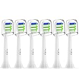 Replacement Brush Heads Compatible with Phillips Sonicare DiamondClean, Biykog Dust-free Hygiene Electric Toothbrush Head Pack 6 Independent Packaging