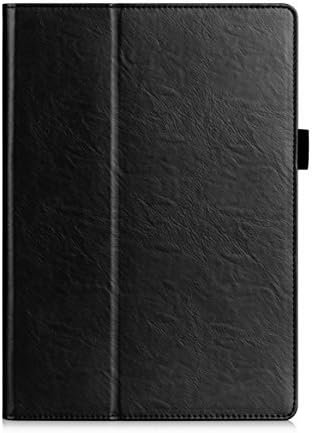 UTRO Lenovo TAB 2 A10 Case – Premium Flip Stand PU Leather Cover Case Sleeve with Hand Strap and Card Slots for Lenovo TAB 2 X30F / A10-30F / A10-70F 10.1 Inch Tablet (Black)