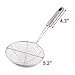 AKORD 8.1 Inch Long Handle 13.2cm Dia Mesh Net Strainer Ladle Strimmer, 13.2 cm, Silver