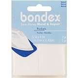Wrights 230 020 Iron-On Pockets, 6.5 in x 4.5 in, Natural