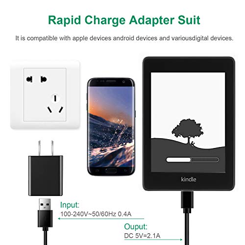 Adapter Rapid Charger Compatible for Reader,Suitable for 7 8 10 Tablet &Phone &Kids Edition,Tab Power Supply Cord - Thumbnail 3