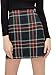 MakeMeChic Women's Plaid Skirt High Waisted Pencil Mini Skirt Black Green S