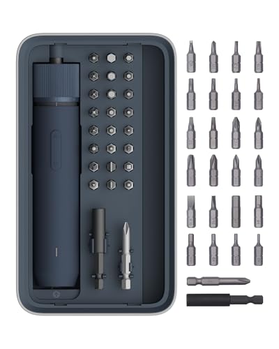 Juego de Destornilladores Eléctricos, 3.6V con 25 Puntas, Carga USB-C