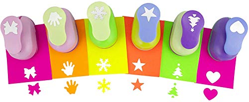 BeGrit Paper Punches Set Pugni Artigianato Decorativo frese per Biglietti creazione Scrapbook DIY Christmas Festival Fiore di ciliegio