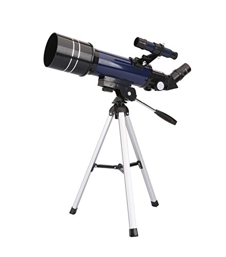 Geertop AZ Ultra-Clear Astronomical Refractor Tabletop Telescope with Tripod & Finder Scope, 400X70mm, for Beginner Sky Gazers & Teens