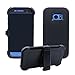 Samsung Galaxy S7 Edge Cover | Holster Case | Full Body Military Grade Edge-to-Edge Protection with carrying belt clip | Drop Proof Shockproof Dustproof | Black / Black