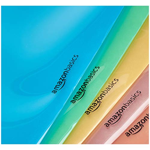 AmazonBasics Two Pocket Plastic Dividers, 8 Tab Set, Multicolor, Pack of 3 Sets - Thumbnail 4
