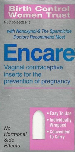 Encare Vaginal Contraceptive, 12 Inserts