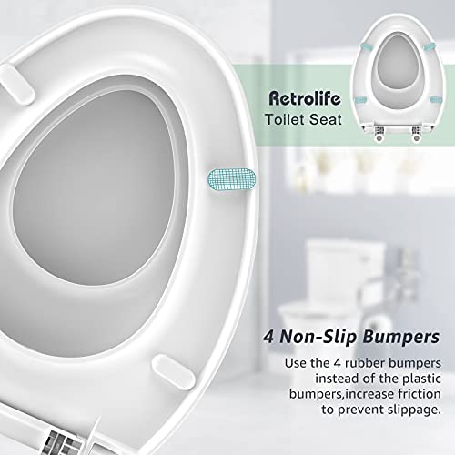 Toilet Seat with BuiltIn Potty Training Seat, Elongated Toilet Seat