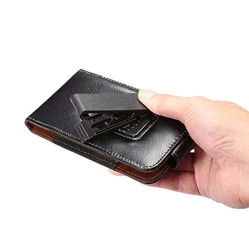 Iphone 7 Case Genuine Leather Vertical Hip For Iphone 6S Holster Iphone 6 4.7 Below 4.8inch Flip Premium Pouches Clip Belt Men Bag Black