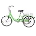 H&ZT Adult Tricycle Trike 7 Speed 3 Wheel Bike with Large Basket and Maintenance Tools, 24/26 Inch Wheel Size Bike Trike, Men’s Women’s Cruiser Bike (Apple, 1-Speed, 26 Inch)thumb 4