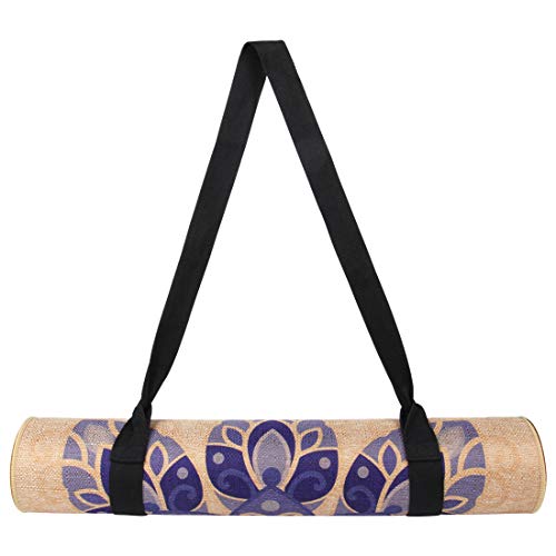 AIMERDAY Jute Yoga Mat 5mm Thick Non Slip EcoFriendly 72 inch Extra