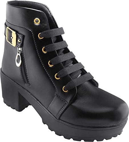 CLYMB Faux Leather High Ankle Casual Multicolored Boot for Women's