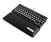 Glorious Gaming Wrist Pad/Rest - COMPACT - Black - Mechanical Keyboards, Stitched Edges, Ergonomic | 12x4 inches/25mm Thick (GWR-75) Compact (Black)