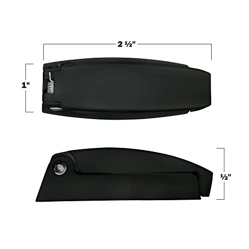 Camp'N -12 Pack- Baggage Door Catch - Clip - Holder - for RV, Trailer, Camper, Motor Home Baggage Doors (Black) - Thumbnail 5