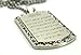 Interway Trading Ayatul Kursi CZ Engraved High Polished Stainless Steel Necklace Pendant with 24 inch Stainless Steel Chain Giftpouch and Keyring