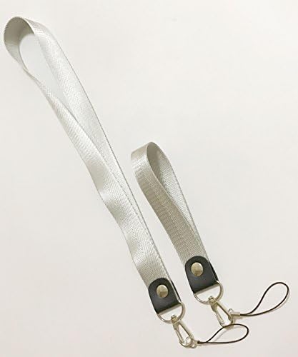 Office Lanyard, 18" Polyester Neck Strap with small String Detachable Buckle for Phones, Camera, iPod, USB, Key, Keychain, ID Name Tag Badge Holder- (LIGHT GRAY)